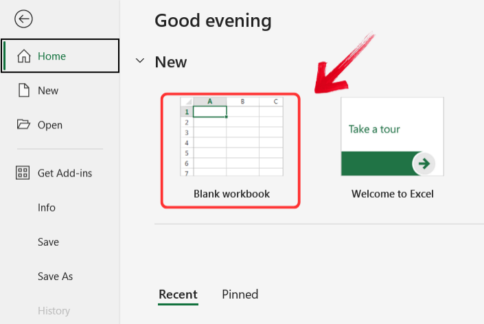 Excel Homepage